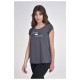 Target Γυναικεία κοντομάνικη μπλούζα T-Shirt Asymmetric Hem Single Jersey "Better"